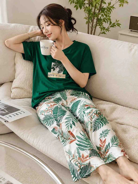Garden Rest Printed Night Suit