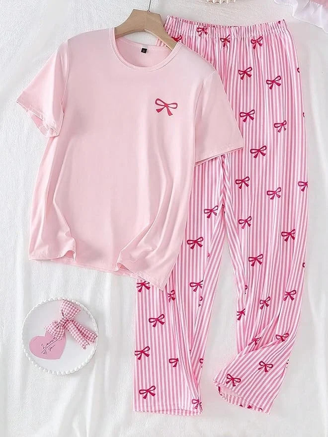 Pink Ribbon Dream PJ Set