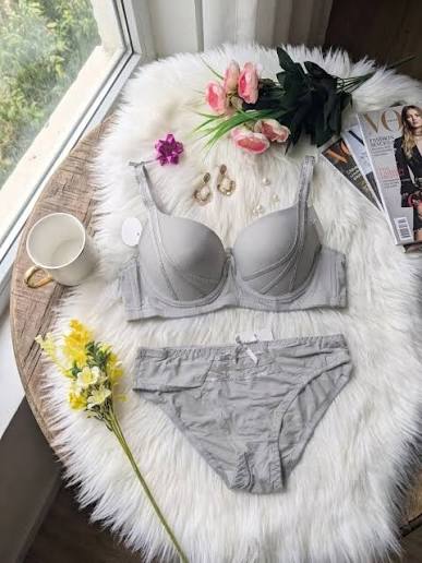 Charcol Gray Romantic Bra