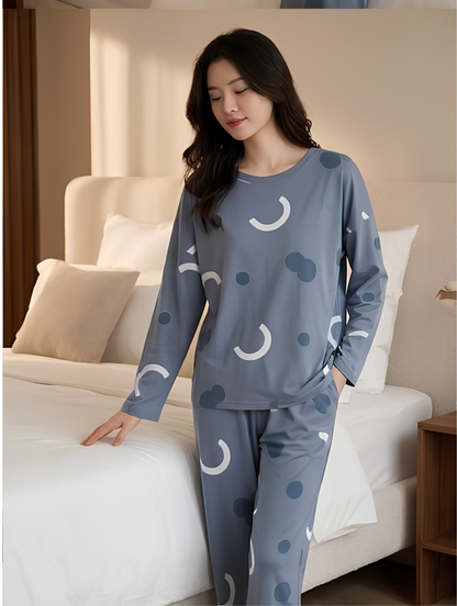 Pattern Printed Night Suit