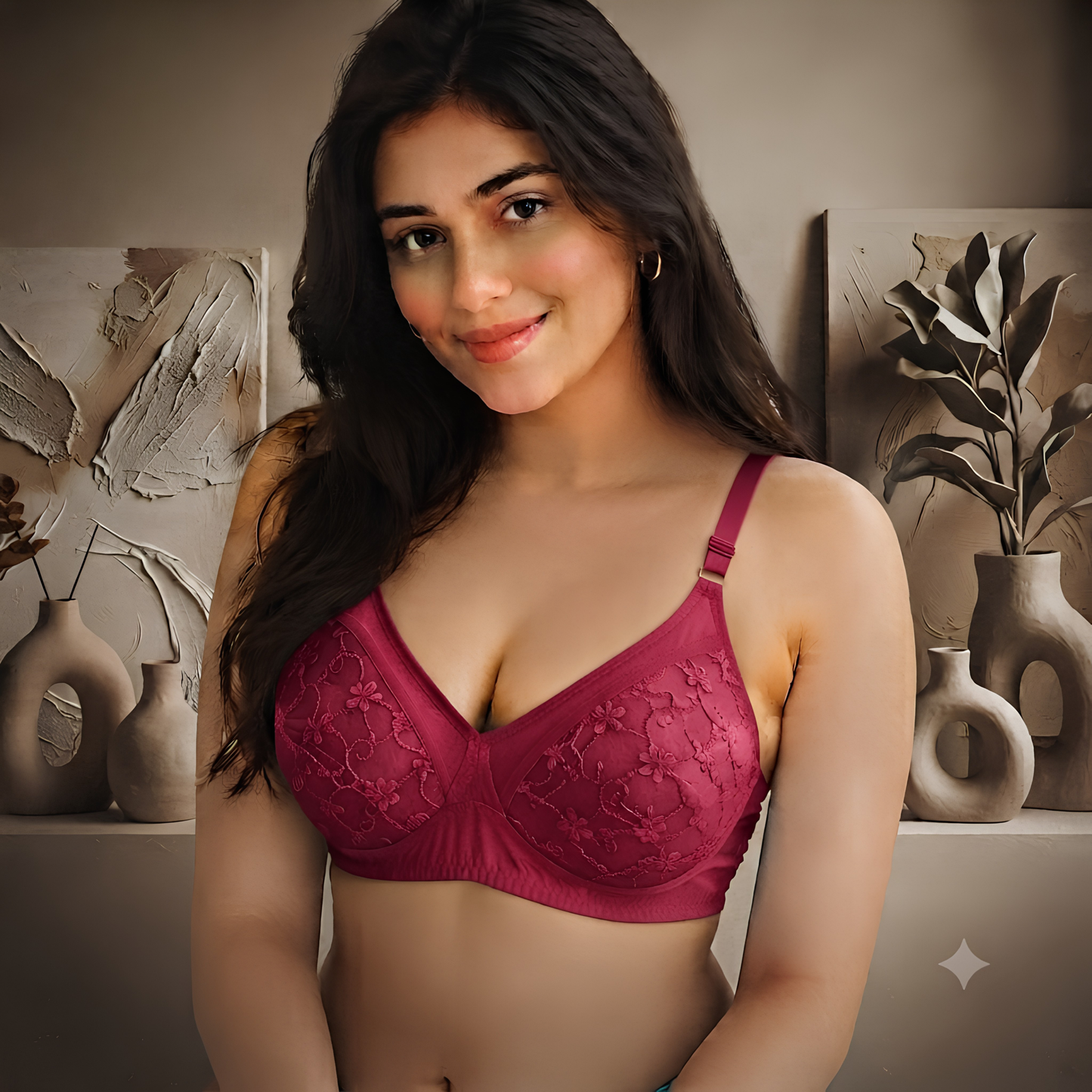 Bra Full Cup Chicken cotton  5 Different colours
