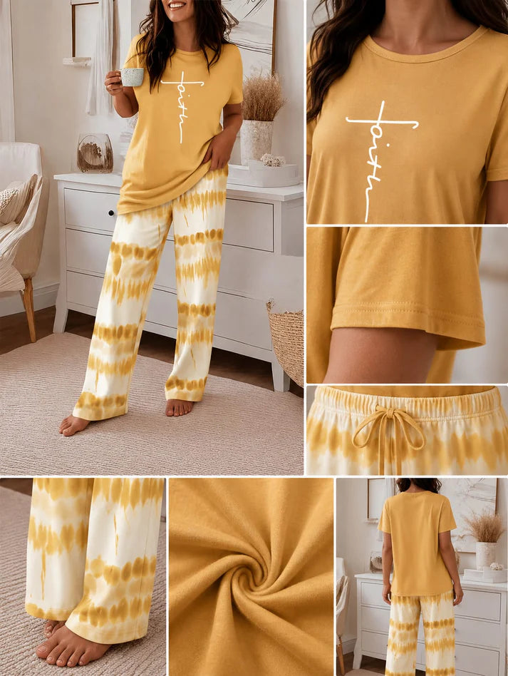 FAITH Printed Night Suite