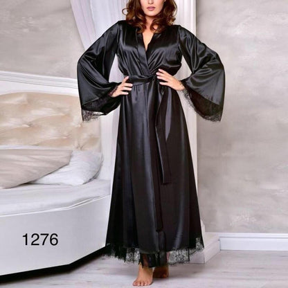 SILKI BLACK 3 PCS WESTERN NIGHT SUIT