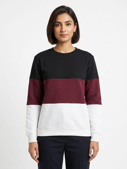 BLACK MAROON SWEATSHIRT FOR WINTER