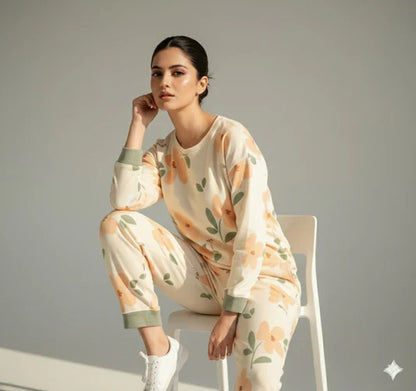 Sunflower Printed Night Suit