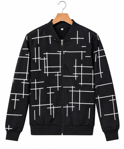 BLACK CAPRI ZIPPER JACKETS