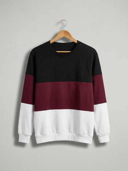 BLACK MAROON SWEATSHIRT FOR WINTER