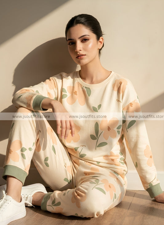 Sunflower Printed Night Suit