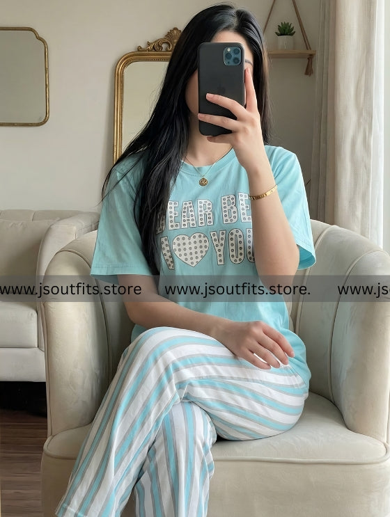 Dear Bed Printed Night Suit